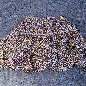 shein leopard print skirt